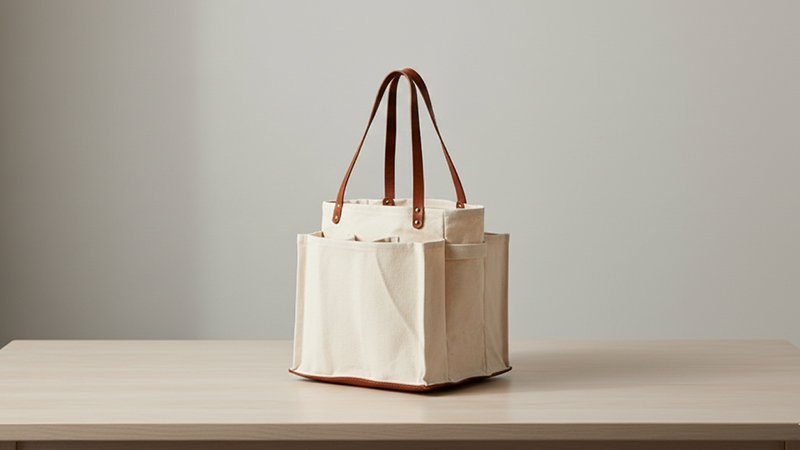 Market Tote with Side Pockets
